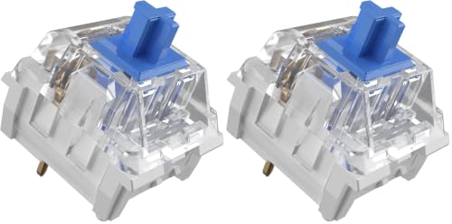 Image of Zhouwang 10PCS Blue Switches,3 Pin Replacement Dustproof Mechanical Keyboards Switches, Suitable clicker for 3D Prints and Gaming Keyboards (Pack of 2)