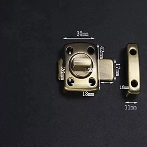 Slide Latch,Gate Bolt Lock,Bolt Sliding Door Lock, Universal Door Latch Gate Latch Security Sliding Door Lock Bolt Zinc Alloy with Screws(C)