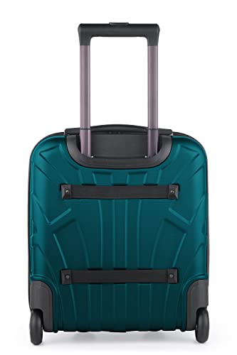 Valise cabine 45x36x20 cm en ABS rigide avec 2 roues vert aqua