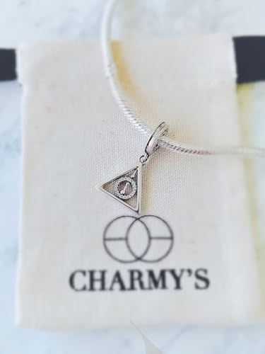 CHARMY'S Deathly Hallows Charm - Sterling Silver Harry Potter Charm Compatible with Pandora Charms for Women, Charm Bracelet & Necklace Charms4