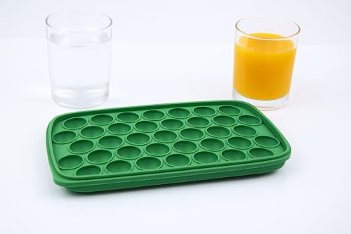Image of Ice Cube Trays for Freezer Silicone Ice Cube Tray Round Ice Ball Maker, 37 ice Ball Tray Easy-Release Reusable Ice Cube Ball in Organizer Bins or Ice Bucket for Cocktail bar or Iced Coffee Cup