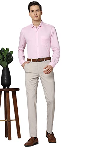 Image of Peter England Men Slim Fit Polyester Blend Work Utility Pants