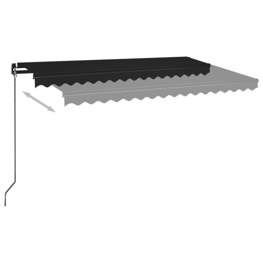 markisen 400 x 350 cm HFXHIJXQ Anthrazit Markise 400x350 Manuell Einziehbar, Aluminium Gestell & UV-beständiges Polyester, Robustes Sonnenschutz-System für Terrasse Balkon und Garten Pacific Fahrrad HOLIDAY25 Board Size:24