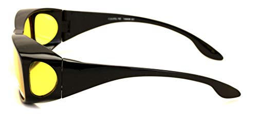 V.W.E. Large Polarized Fit-Over Night Driving Sunglasses 63mm and 65mm Fitover Anti-Glare3