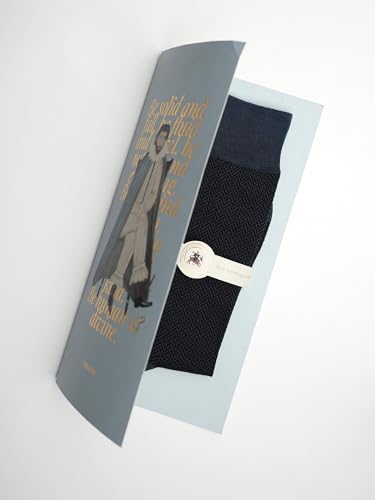 Image of Theater Grey & Black Men's Socks | Mercerised Cotton | Mid Calf Length | Anti-Bacterial | Luxury Office Wear | Soft & Durable