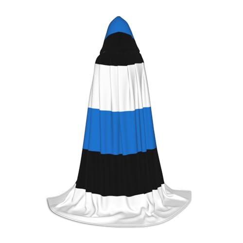 Cape à capuche Estonie longue pour soirée déguisée et cosplay Halloween