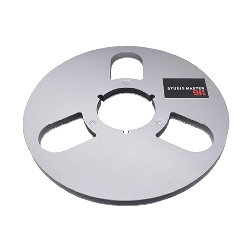QMQJIA Metal Takeup Reel Opening Machine Parts 3 Hole 1/4 10 Inch Empty Reel for Reel to Reel Tape Recorder 10 Inch Opening Machine