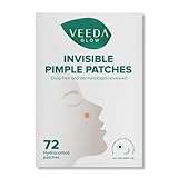 Veeda Glow Pimple Patches – Hydrocolloid Acne Stickers for Fast Healing, Invisible & Non-Irritating Zit Covers, Blemish Spot Treatment, 72 Count