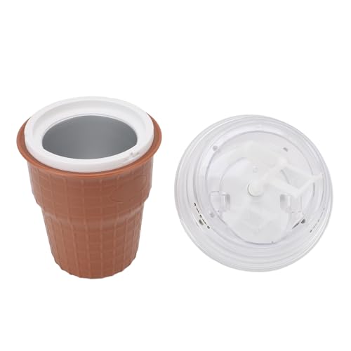 USB Ice Cream Maker, Homemade Ice Cream Sorbet Yogurt Machine Beginners Friendly ABS PP Material, Create Personalized Frozen Treats, Recipe Booklet for Ice Maker