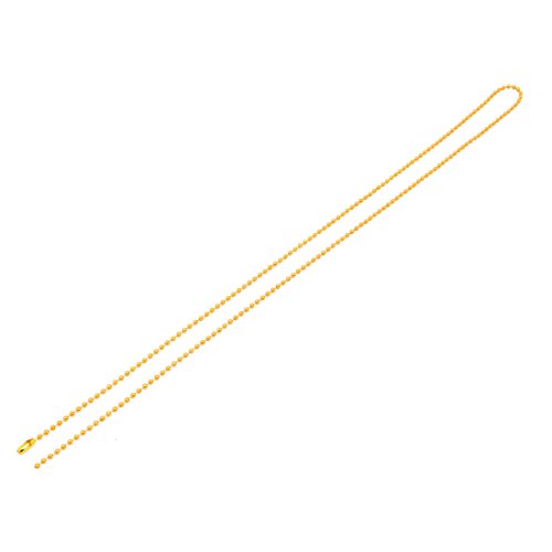 Aexit 2.4mm Dia Lighting fixtures and controls Metal Plated Iron Beaded Connector Ball Key Chain 28inch Length