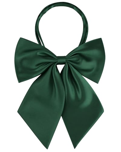 Image of AWAYTR Ladies Adjustable Pre tied Bowtie - Solid Color Bow Ties for Women