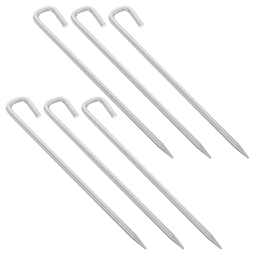 Estacas para tiendas de campaña resistentes al viento con diseño reforzado de 20 CM 2