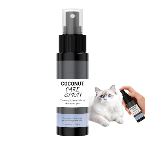 Tanakeji Spray para desenredar el pelaje en perros – 100 ml spray de cuidado de pelo largo – estiércol para el cuidado del pelaje y | para desenredar masajear gatos y caniches, así como para el hogar