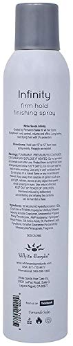 White Sands Infinity Hair Spray - Flexible Firm Extreme Hold Hairspray For Finishing, Curling or Setting Hair Styles with Moveable Hold, Anti-Frizz (7.5oz) Pack of 3