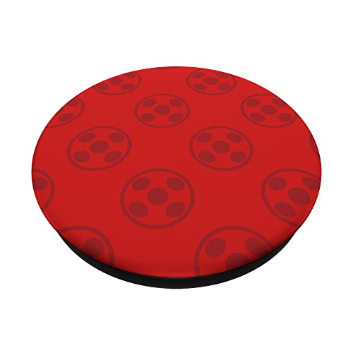 Miraculous Ladybug - YoYo-Dotted Patten PopSockets Swappable PopGrip, Black - Image 2