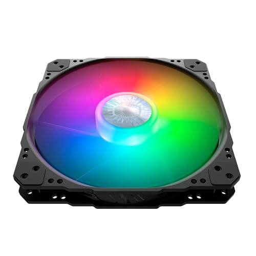 Cooler Master SickleFlow 200 aRGB Case Fan, 200mm aRGB Gen2 Lighting, Dynamic PWM 800 RPM, Air Balance Blades, Hybrid | PBT Frame by Cooler Master - Image 9