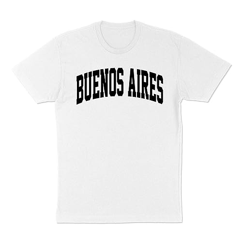 Buenos Aires Collegiate Shirt Unisex 3X-Large White