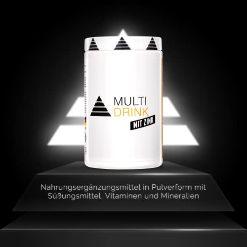 YPSI Multi Drink mit Zink - Multivitamine und Mineralstoffe in Pulverform - Orangen-Geschmack 180g