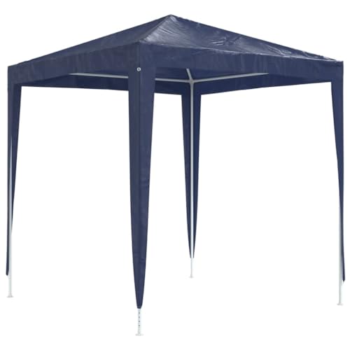 vidaXL Partyzelt UV-beständig Wasserbeständig Pavillon Festzelt Gartenzelt Gartenpavillon Bierzelt Zelt Garten Party 2x2m Blau Stoff Eisen