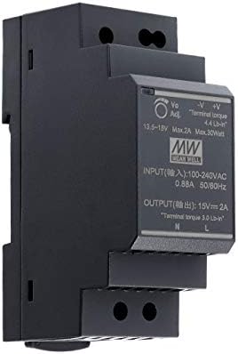 Mean Well HDR-30-15 DIN Rail Power Supply DIN-Rail 15 VDC 2 A 30 Watt