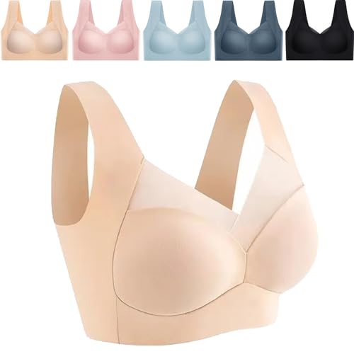 Kundies BH Sarapick Ultimate Lift BH Drahtloser Push Up BH Haltungskorrektur Stütz-BH Lifting BH, aprikose, 4XL Kundies BH Sarapick Ultimate Lift BH Drahtloser Push Up BH Haltungskorrektur Stütz-BH Lifting BH, aprikose, 4XL