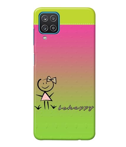Image of Be Happy Printed Hard Back Case Cover Compatible for Samsung Galaxy M32 4G (Multicolor) - D1664
