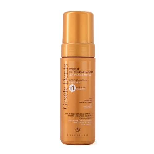 GISÈLE DENIS - Mousse Autobronceadora Corporal 150 ml, Loción Corporal 2 en 1, Bronceado Gradual, Autobronceador Corporal, con DHA, Eritrulosa, Ácido Hialurónico y Arginina, Fórmula Vegana