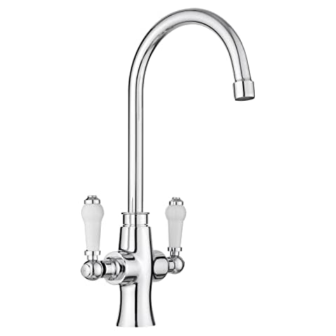 JASSFERRY Elegant White Ceramic Kitchen Mixer Tap Cover
