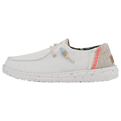 Hey Dude Wendy Natural - Casual Women's Shoes - Color Salt - Lightweight Comfort - Ergonomic Memory Foam Insole - Designed in Italy and California - Size UK 41 Cover