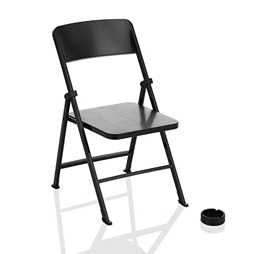 cobee Puppenhaus Miniaturstuhl 1:6 Mini Klappstuhl Puppenhaus...