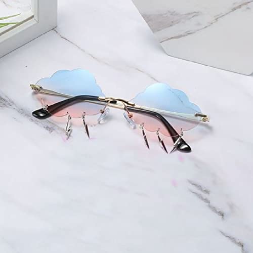 LCFT Forma di Nuvola Occhiali,Occhiali Sole Senza