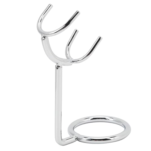 Shaving Brush Stand,Stainless Steel Shaving Holder Stand Simple Universal Multifunctional Manual Shaving Brush Stand for Bathroom