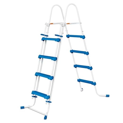 Summer Waves Escalera De Seguridad Para Piscinas Con Peldaños Deslizantes 122 Cm