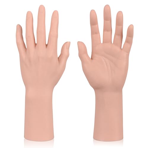 Medarchitect Silicone Fake Hand for Tattoo Practice, Realistic Life-Sized Training Model with Fake...