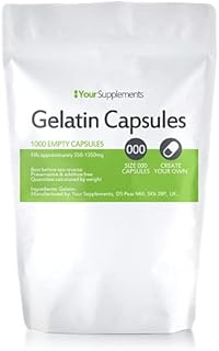 Your Supplements - Size 000 Empty Gelatin Capsules (1000 Pack)