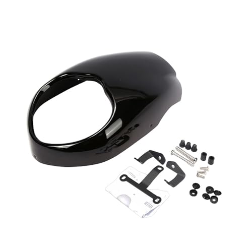 SWVYDC MotorradWindabweiser Fit Für Kawasaki Vulcan S 650 Vulcan S650 EN650 2015-2025 Motorrad Zubehör Windschutzscheibe Windschutzscheibe Windschutzscheibe(Bright Black)
