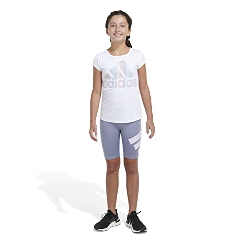 adidas Girls' Aeroready Graphic Bike Short3