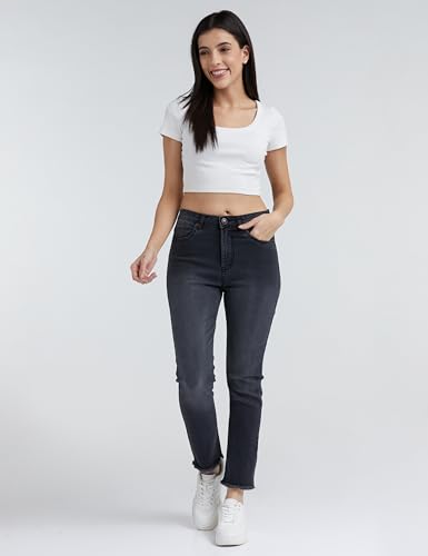 Image of INKD Women's Slim Fit Jeans - Mid-Rise| Stretchable | Enzyme Wash | Classic 5 Pocket Styling | Jeans for Women (Available in Plus Sizes)
