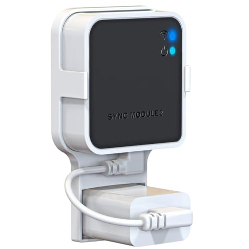 Outlet Wall Mount for Blink Sync Module 2, Bracket with Short Cable, 1 Pack | No Messy Wires...