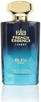 French Essence Premium Perfume for men | Luxury Perfume | Eau de Parfum set long lasting smell, Gift purpose, Fresh Scent (Bleu), 60 ml | Juniper, Musk EDP,Aerosol