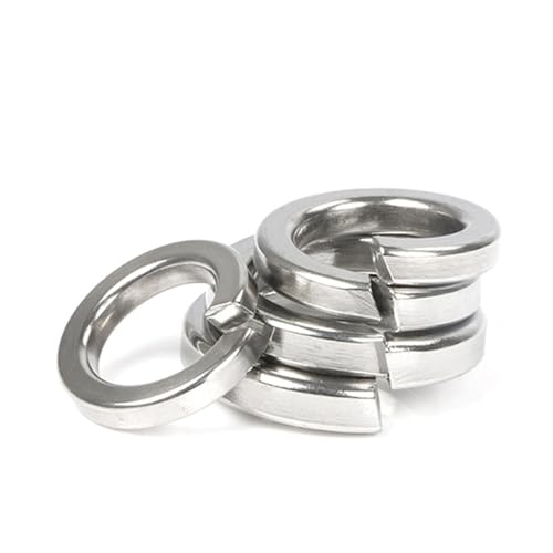 KSeSii 600 pièces GB93 304 acier inoxydable ressort fendu rondelle de verrouillage assortiment ensemble M2 M2.5 M3 M4 M5 M6 M8 M10 M12 Kit de joint élastique