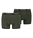 Produktbild PUMA Herren Basic Boxershorts, Green Melange, L (2er Pack)