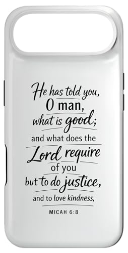 Do Justice Love Kindness Walk �����Ȑ��� �_�~�J 6:8 �X�}�z�P�[�X iPhone Air �p