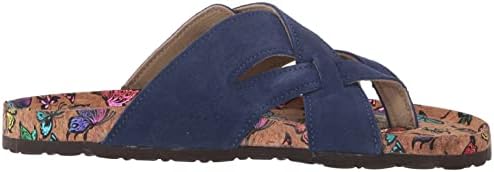 MUK LUKS Women's Shayna Terra Turf Flat Sandals, Navy, 8 | Image 5