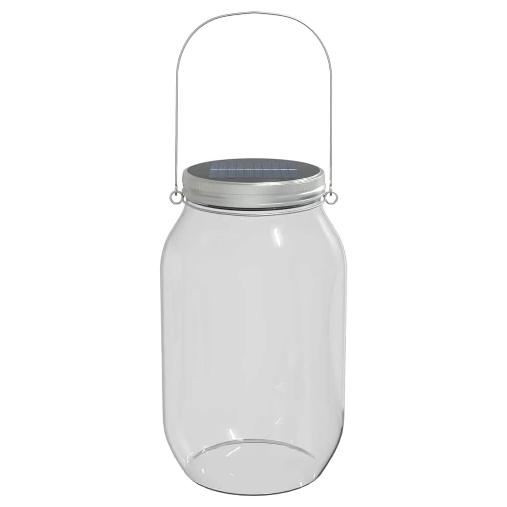 vidaXL Solarleuchten 12 Stk., Solarleuchte Einmachglas-Design, Solarlampe mit IP65-Schutzart, Gartenleuchte Außenleuchte, Warmweiß