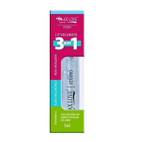Max Love Gloss Labial 3-em-1 - Cor 307 Translúcido