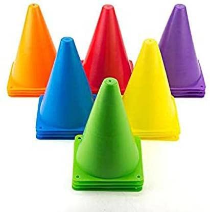 Web Mall Cone Marker Pack of 6 (Mix-Colors)