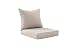 Sunjoy S-PL062PFB 2-Piece Chair Deep Seating Outdoor Cushion, Tan