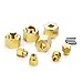 MOHERO 4Pcs Brass Counterweight 5mm Hex Wheel Hubs Combiner for 1/24 SCX24 90081 AXI00001 RC Crawler Car