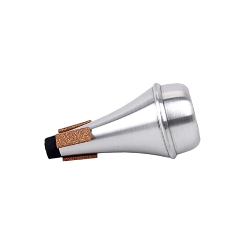 Yardwe Beginner Friendly Trumpet Mute Silver Trumpet Mute Cork for Nighttime Practice Ca109